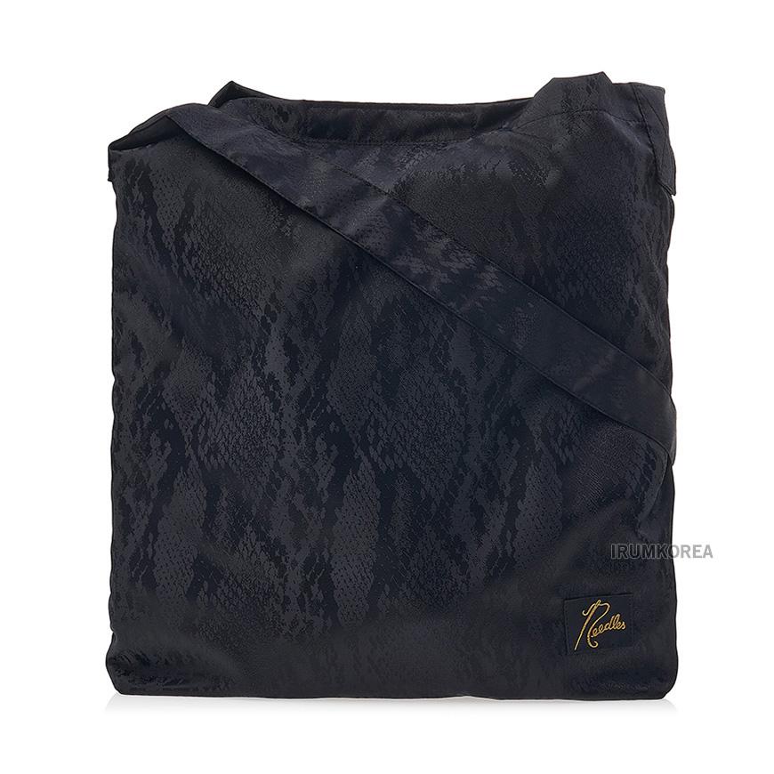 NEEDLES Python Jacquard Unisex Shoulder Bag Crossbody QV058B BLACK