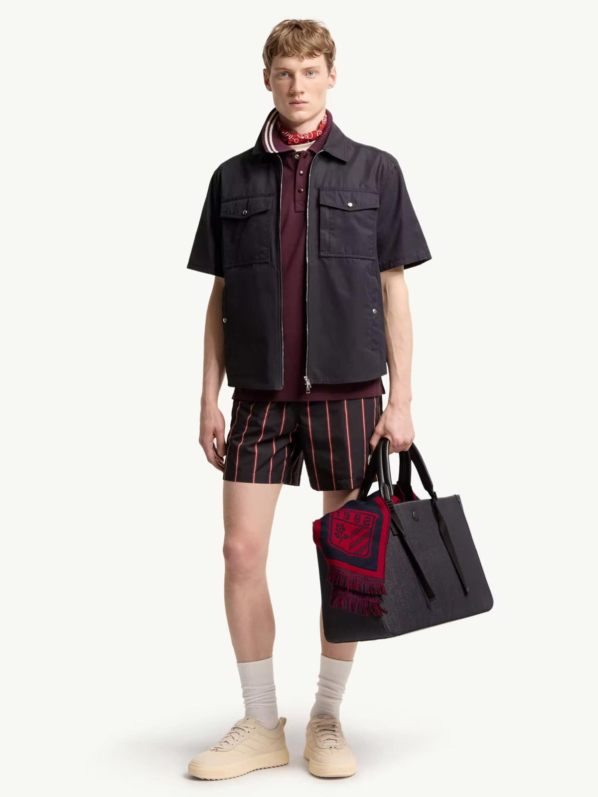 Moncler Navy Swim Shorts Men’s Lightweight Nylon Swimwear