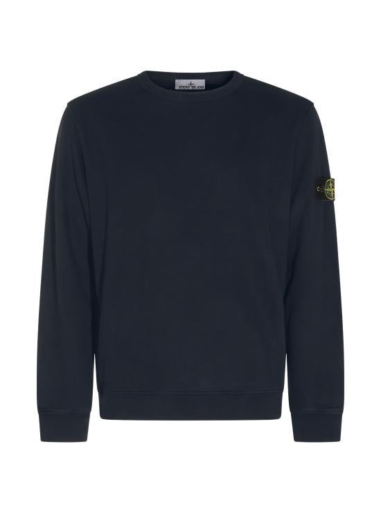 STONE ISLAND Cotton Fleece Sweatshirt for Men 6100049 S0A20 V0020 NAVY BLUE DOM