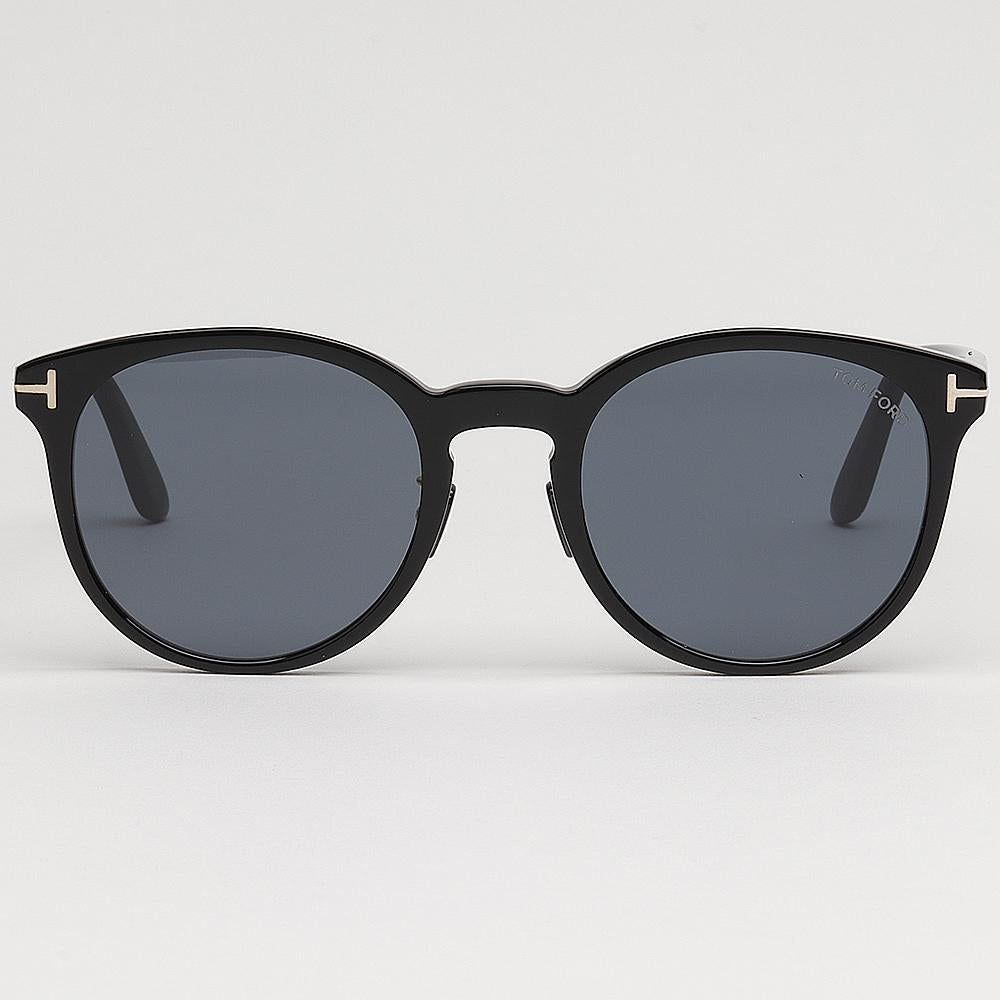 TOM FORD Asian Fit Acetate Oversized Sunglasses Black TF1052K01A