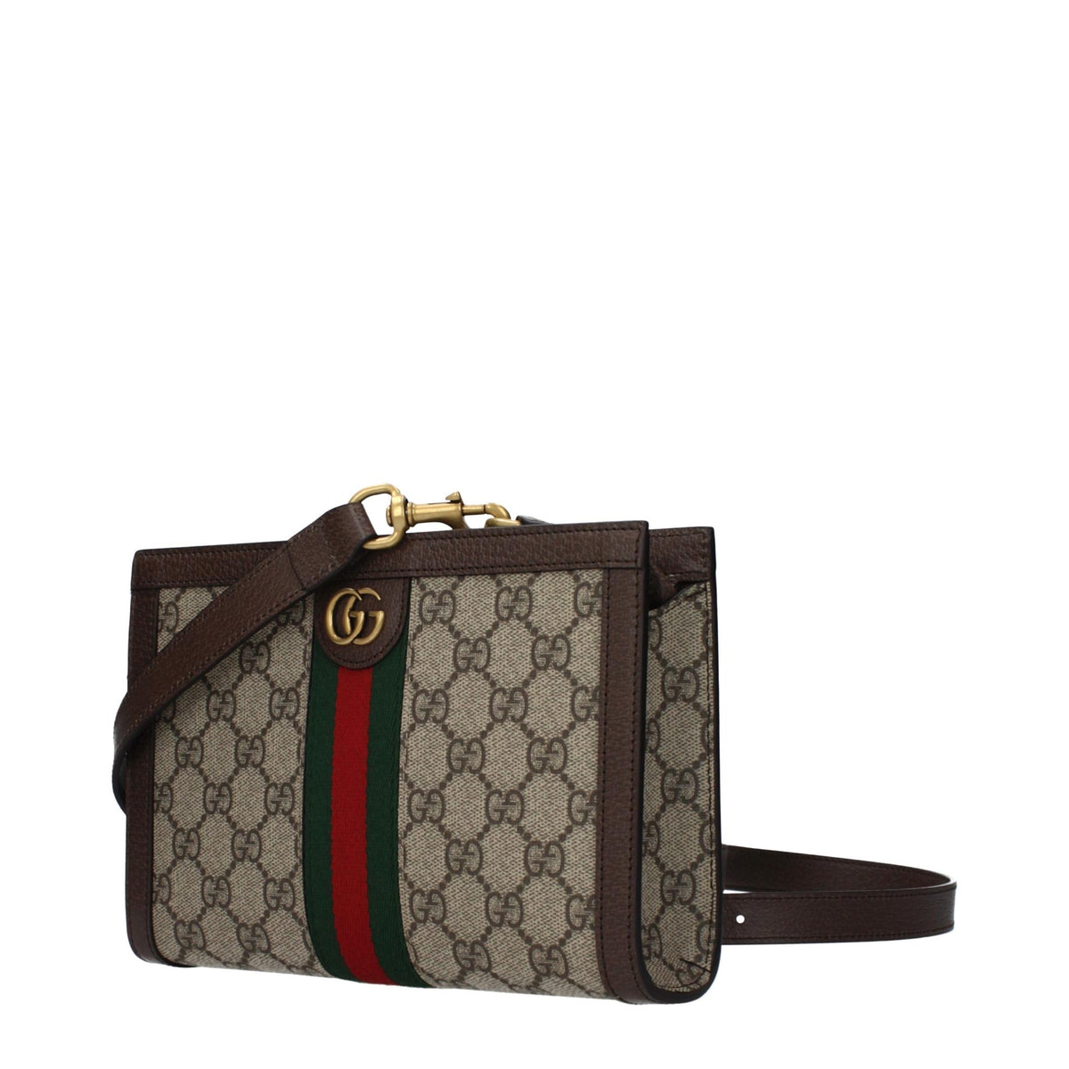 GUCCI Leather Crossbody Bag Black