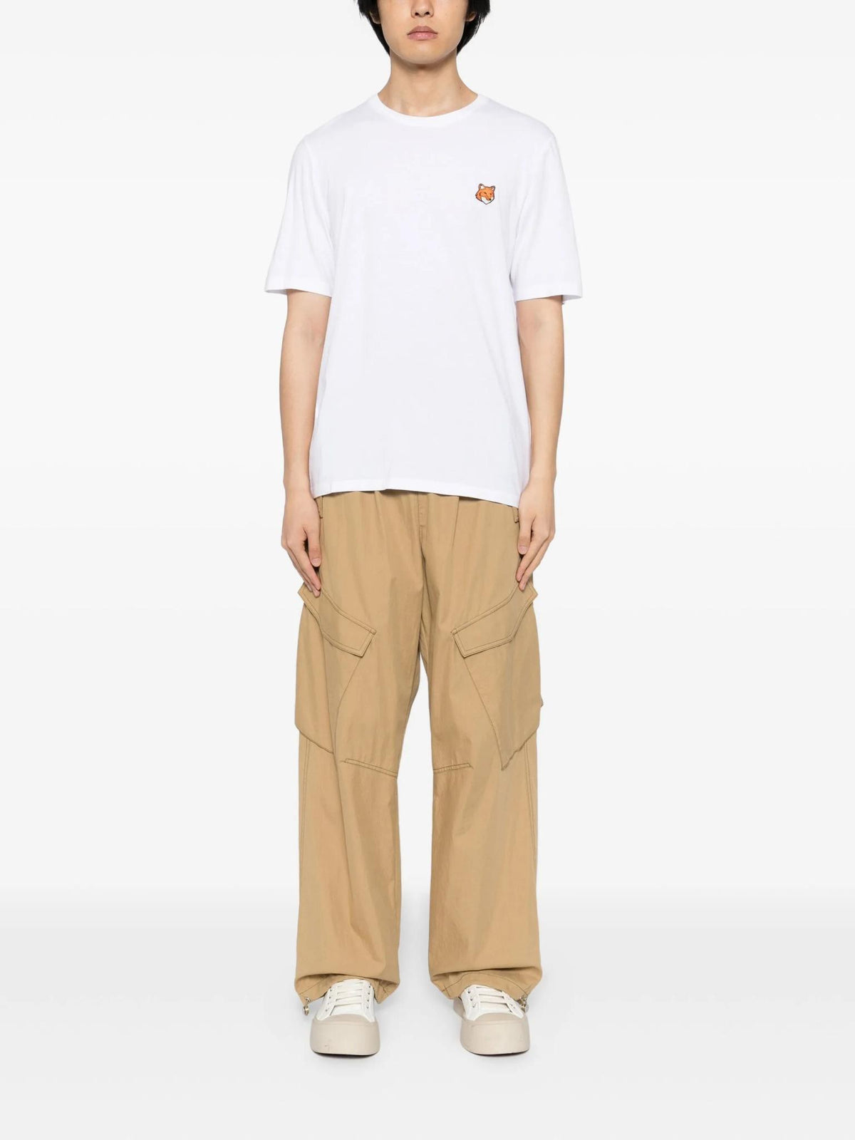 Maison Kitsune Cotton Short Sleeve T-Shirt for Men