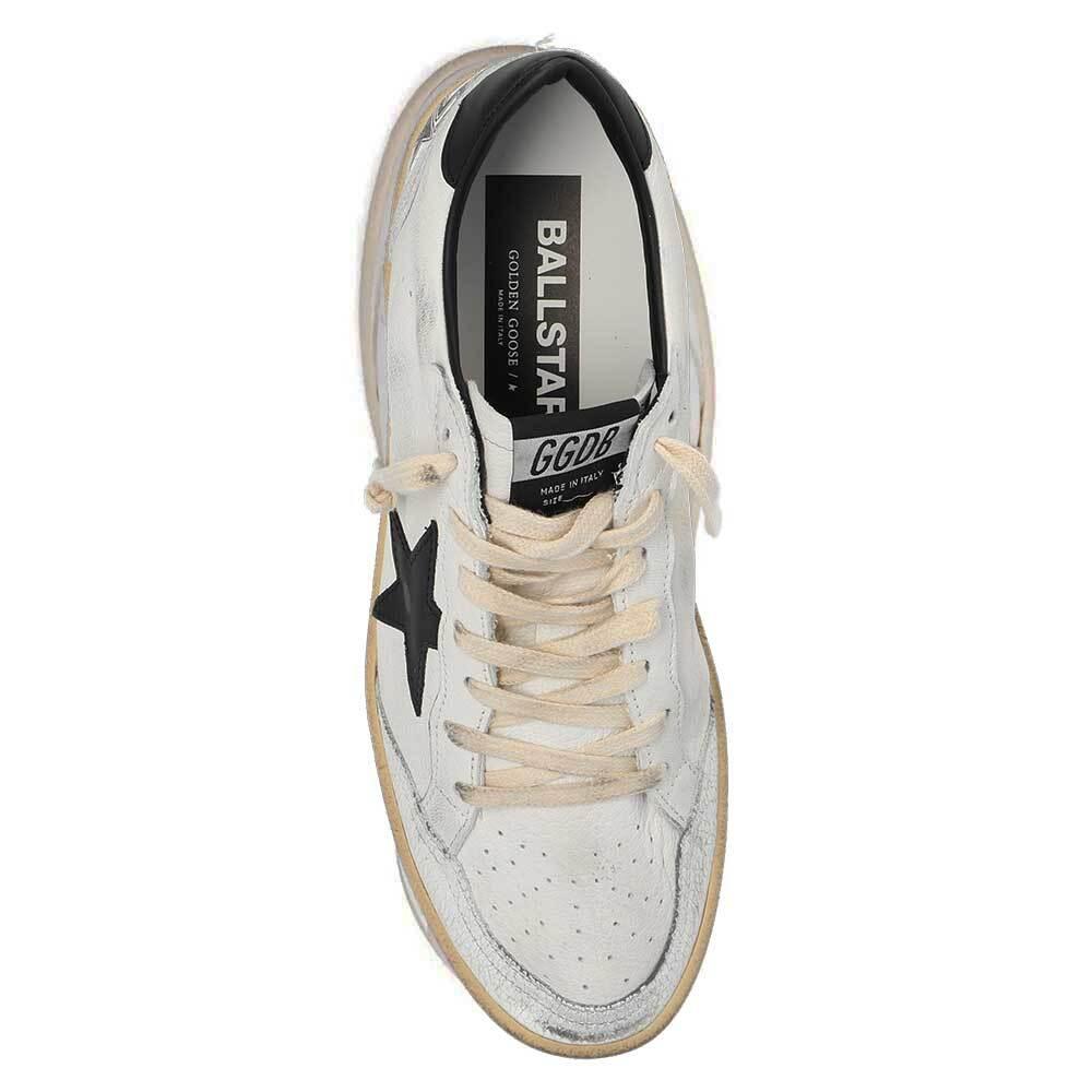GOLDEN GOOSE Women’s Ball Star Low-Top Sneakers White Leather