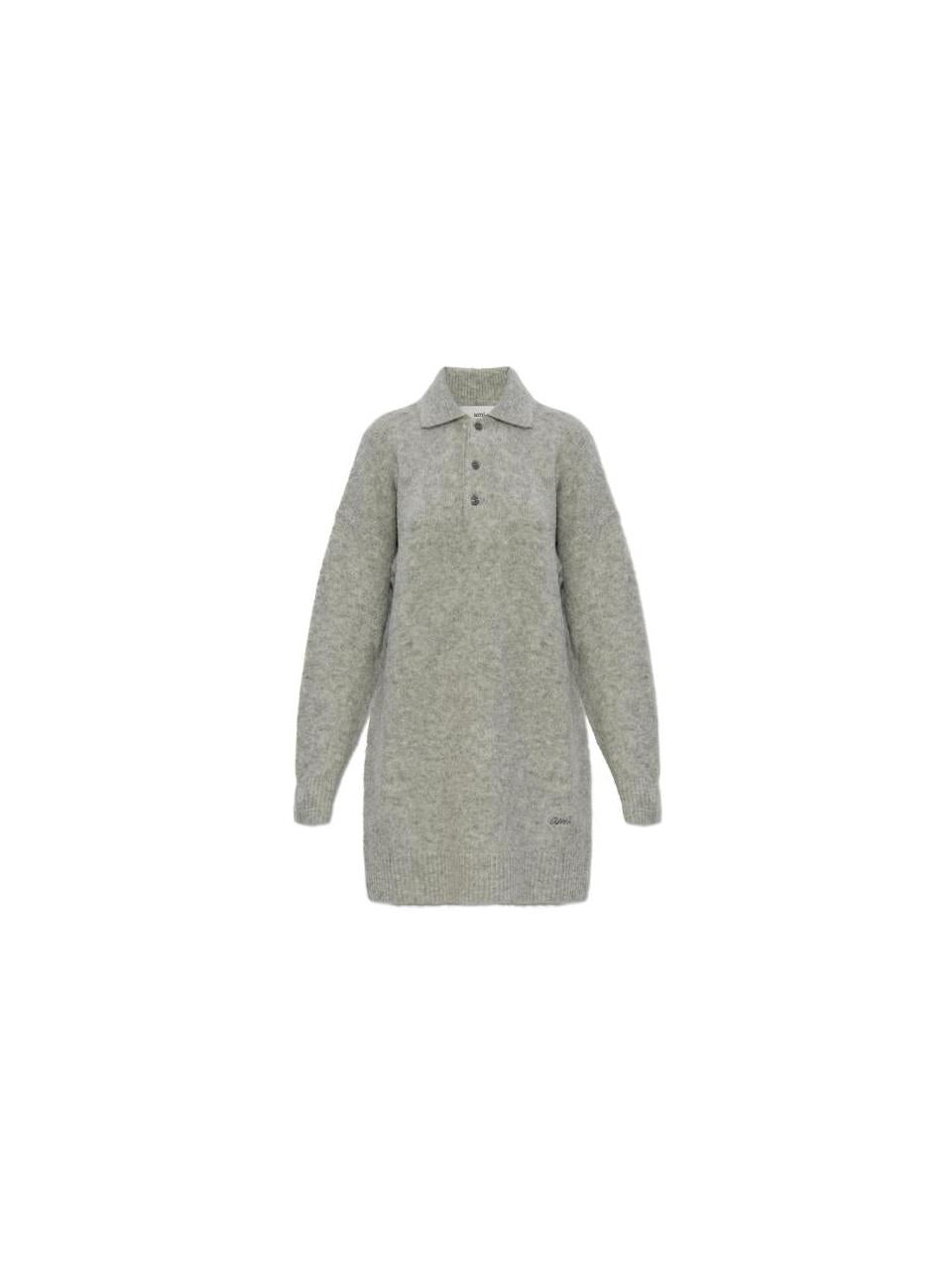 AMI Alpaca Polo Dress FDR636 KN0021 050