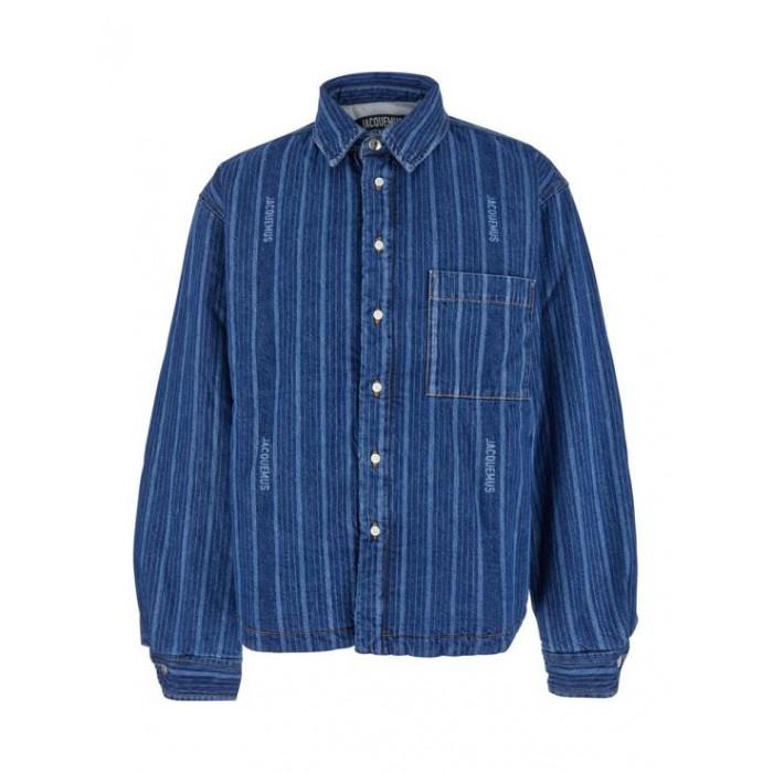 JACQUEMUS La Chemise Boulanger Men's Long Sleeve Shirt 245 DE034 1521