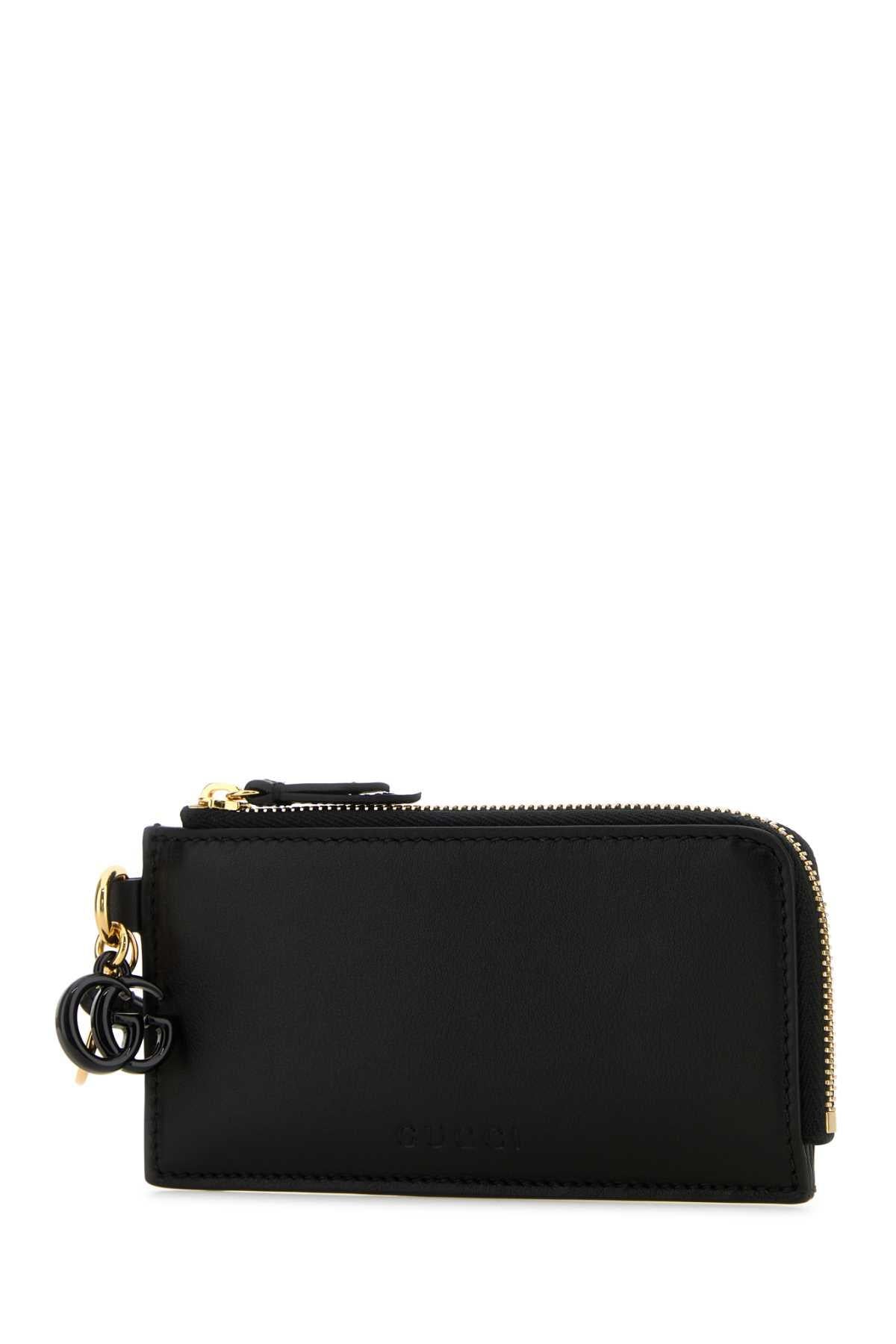 GUCCI Black Leather Clutch Wallet