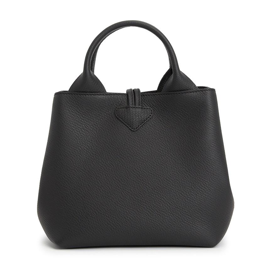 Longchamp Le Roseau S Women’s Leather Tote Bag Black