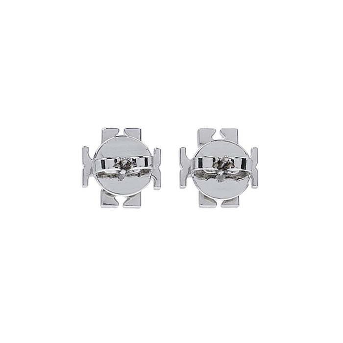 Tory Burch Kira Stud Earrings Silver-Tone Women’s Jewelry