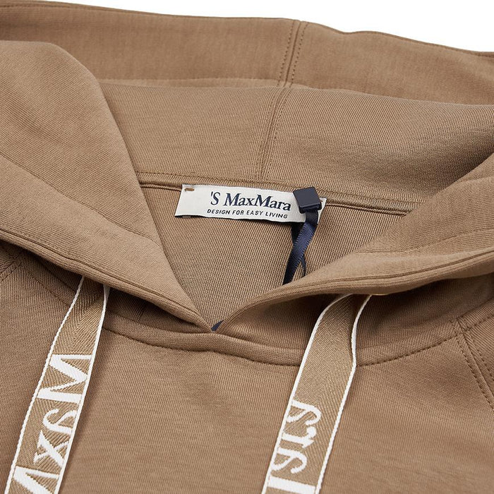 Max Mara Women’s Ospite Hoodie Pullover Sweatshirt Ivory