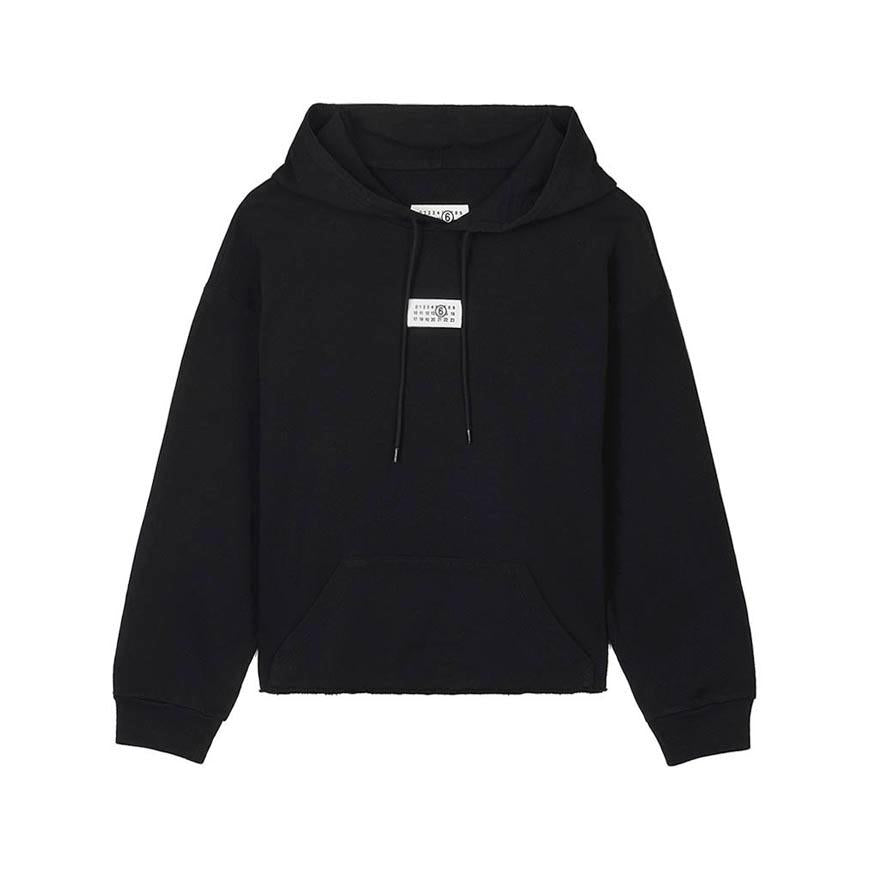 Maison Margiela Women’s Cotton Hooded Sweatshirt Black