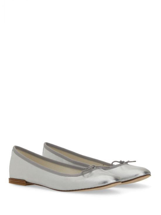 repetto Silver Sandrillon Patent Leather Ballet Flats V086 VEM020