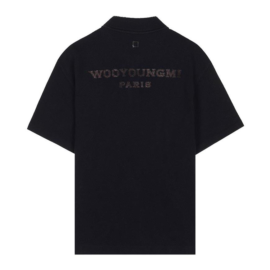 WOOYOUNGMI Men’s Back Logo Polo T-Shirt W261TS17 739B