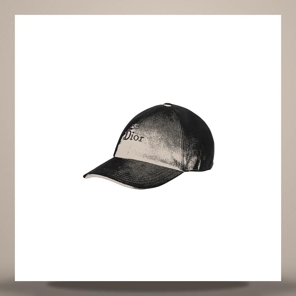 DIOR Black Cotton Canvas CRAFTY Cap 693C913A3175 C989