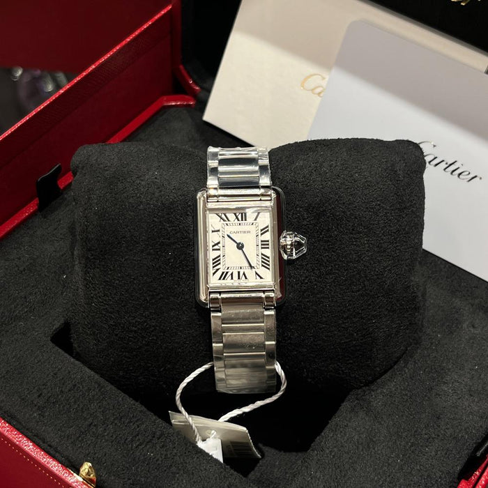 Cartier Stainless Steel Tank Must Small Bracelet Watch