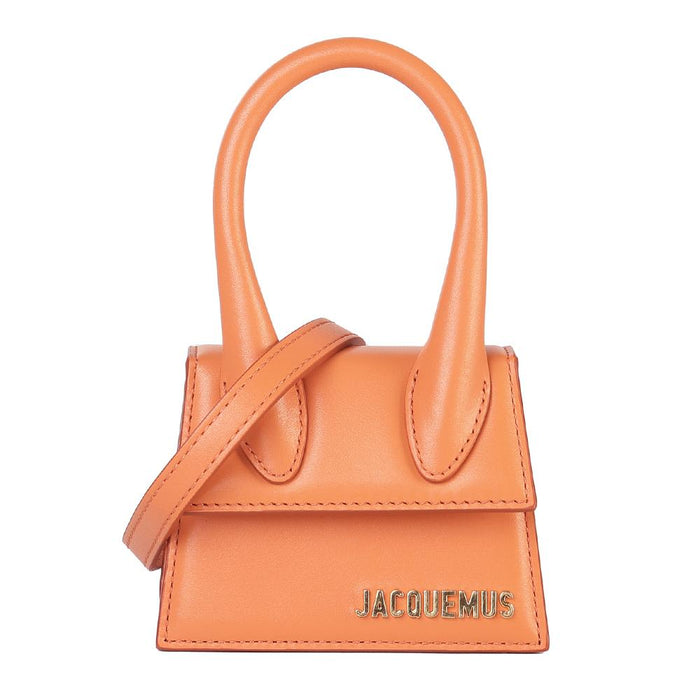 JACQUEMUS Gold Logo Le Chiquito Mini Crossbody Bag