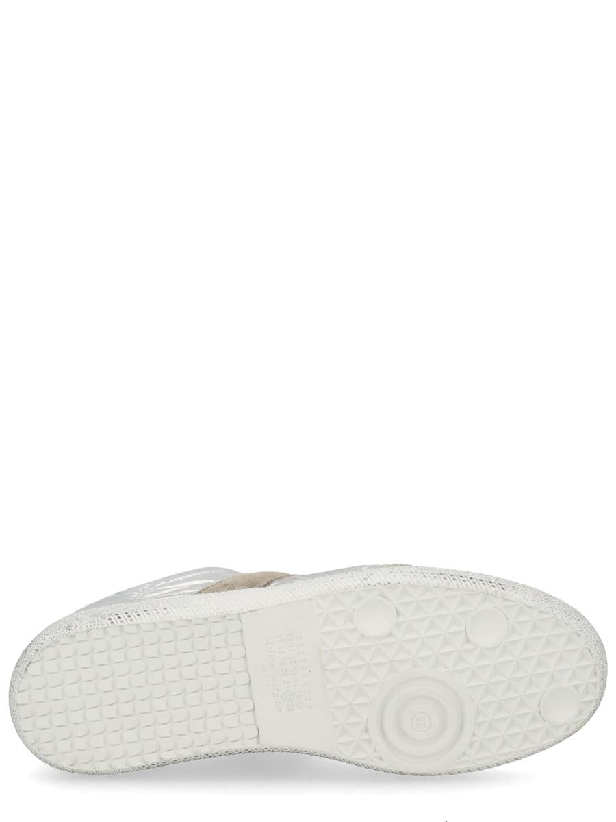 Maison Margiela White Leather Low-Top Sneakers