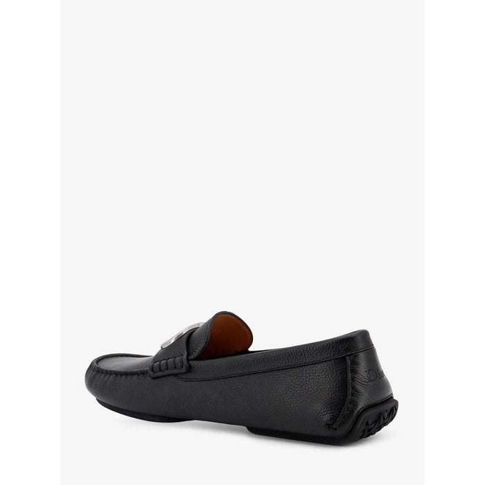 DIOR Black Rodi Leather Loafers for Men
