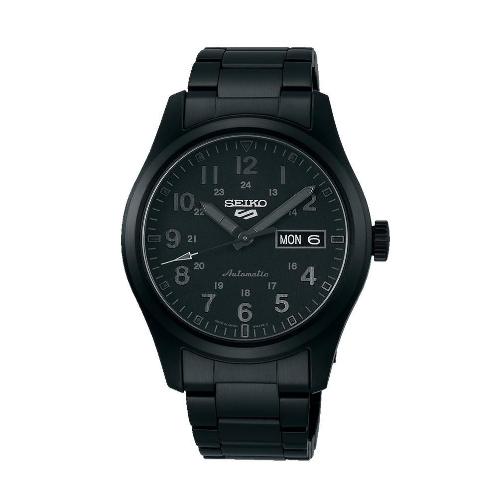 Seiko 5 Men’s Black Automatic Stainless Steel Watch SRPJ09K1