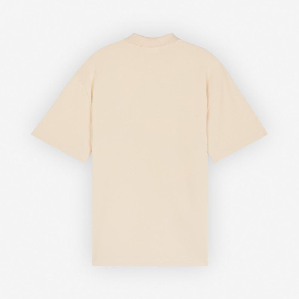 Maison Kitsune Bold Fox Head Oversized Polo T-Shirt Navy Cot MM00202 KJ7010 P205