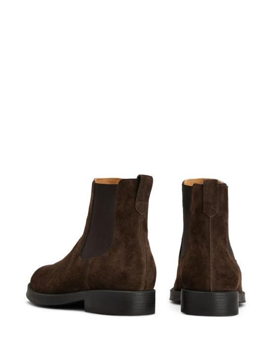 Tods Leather Ankle Boots for Men XXM75L00P20RE0 S800 DARK BROWN DOM