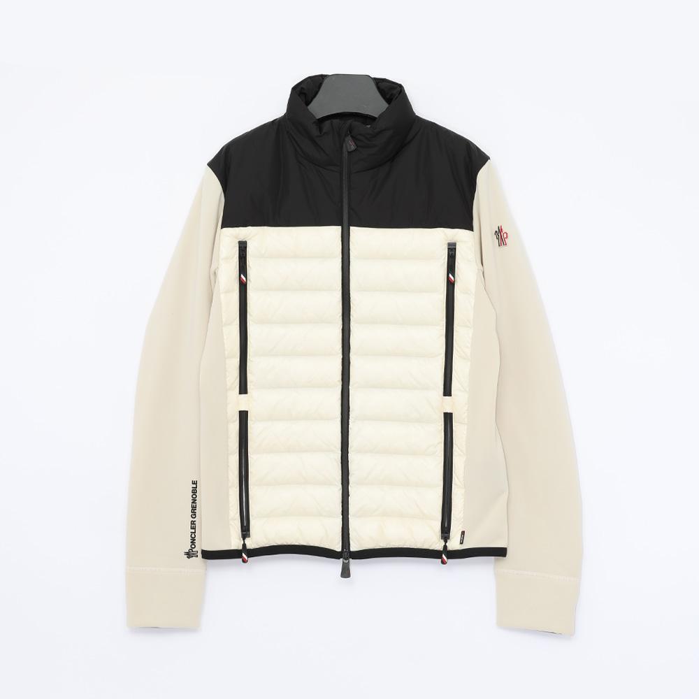 Moncler Patch Logo Polartec Fleece Mix Zip-Up Down Jacket Men 8G00027 899IG 21I