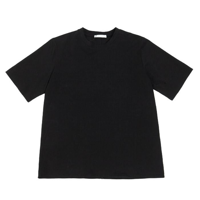 The Row Chiara Organic Cotton Short Sleeve T-Shirt Black CHIARA 5739K220