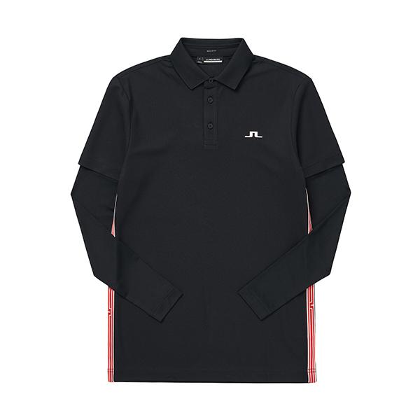 J LINDEBERG Men’s Long Sleeve Polo Shirt GMJT08584 9999