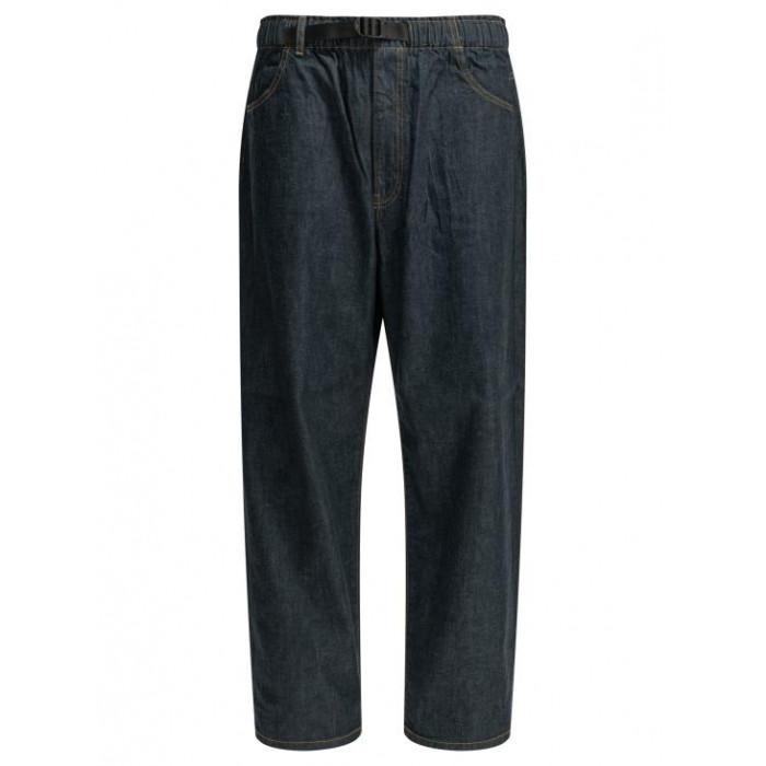 DANTON Indigo Color Denim Belted Easy Pants DTE0246 HNZ
