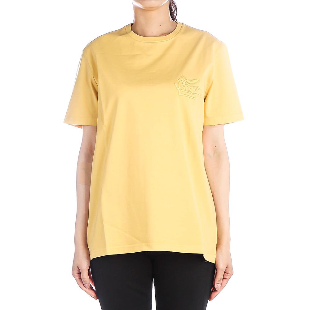 Etro Women Pegasus Embroidered Short Sleeve T-Shirt 13536 9628 701
