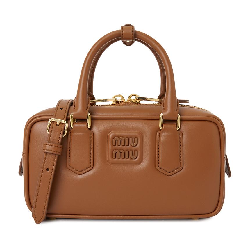Miu Miu Arcadie Leather Tote Bag Black Women’s