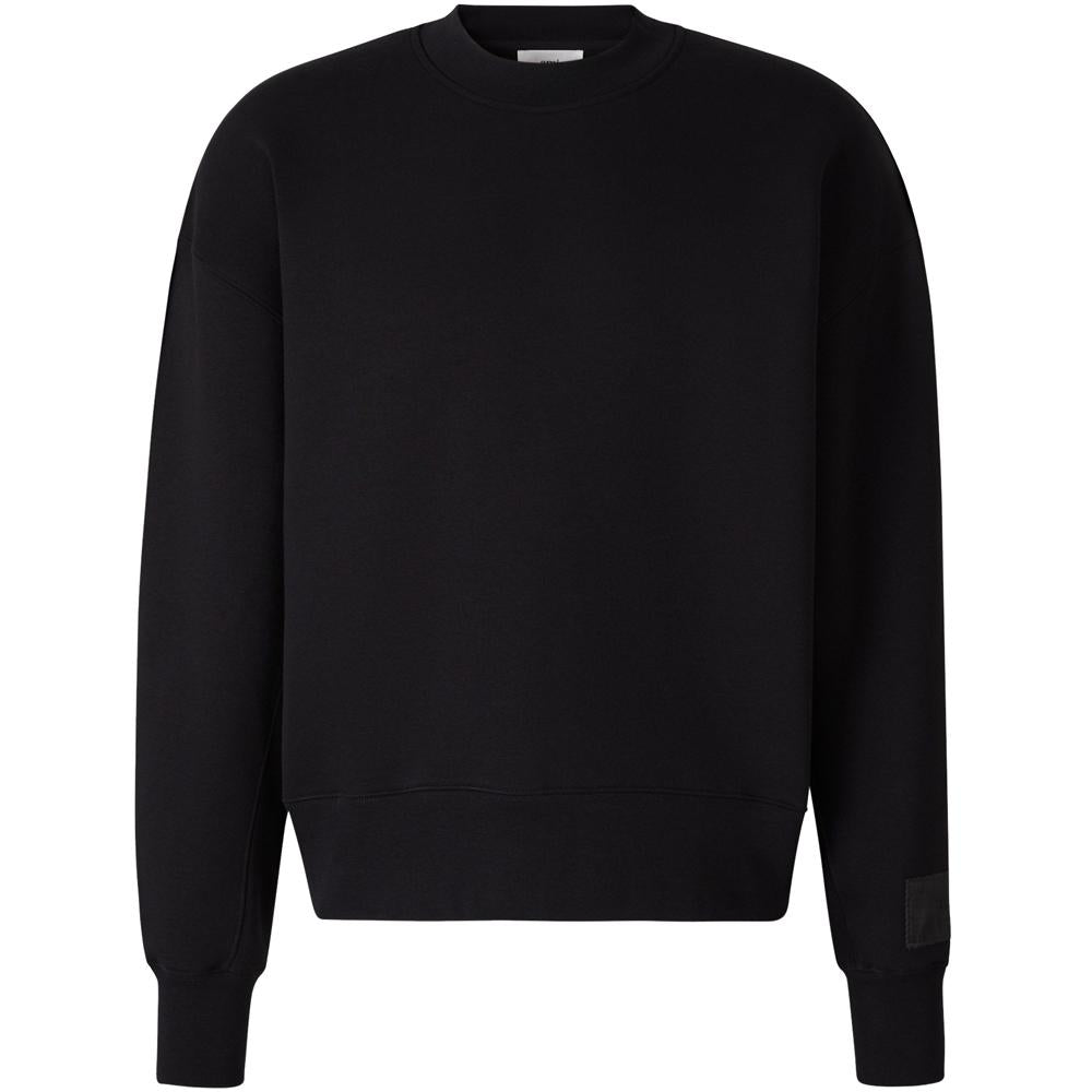 AMI Women’s Fleece Patch Sweatshirt Black USW017 740 001