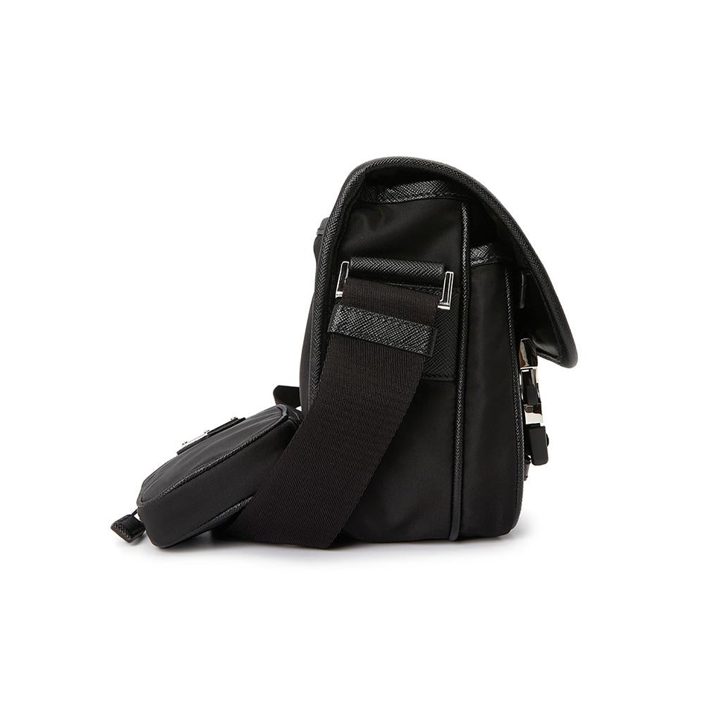 PRADA Re-Nylon Leather Shoulder Crossbody Bag VD034 2DMH F0002
