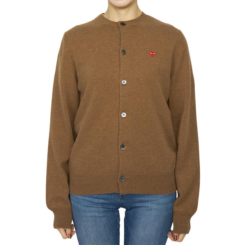 Comme des Garcons Mini Red Heart Patch Loose Fit Unisex Cardigan AX N079 051 3