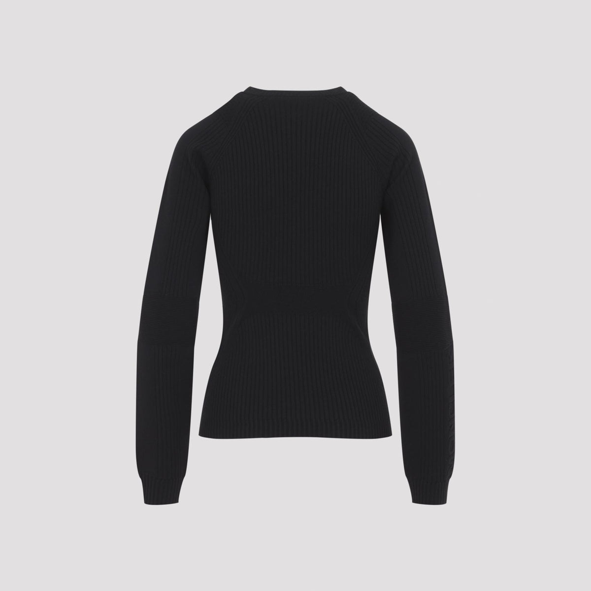 Moncler Wool Round Neck Knit Sweater Women’s Black