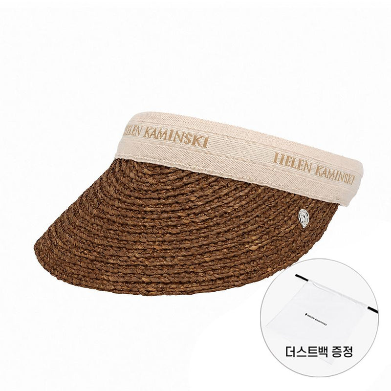 HELEN KAMINSKI Nutshell Natural Logo Bianca 8 Visor Women’s Sun C HAT52204 NSNTL
