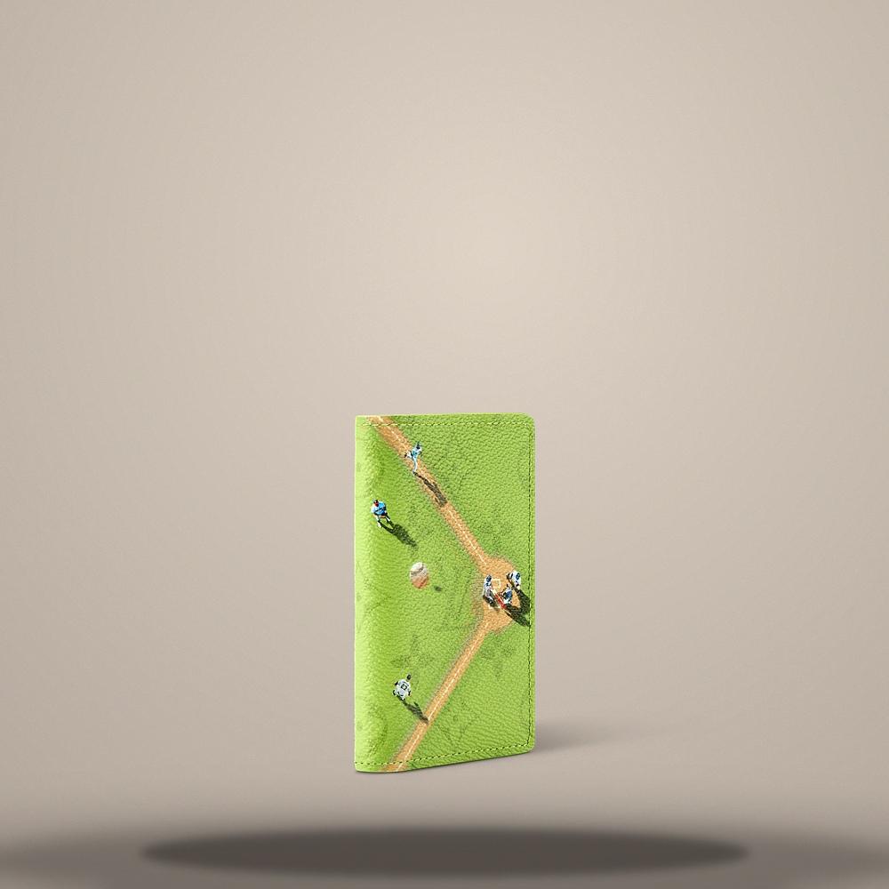 Louis Vuitton Pocket Organizer Baseball Green Wallet M2A342