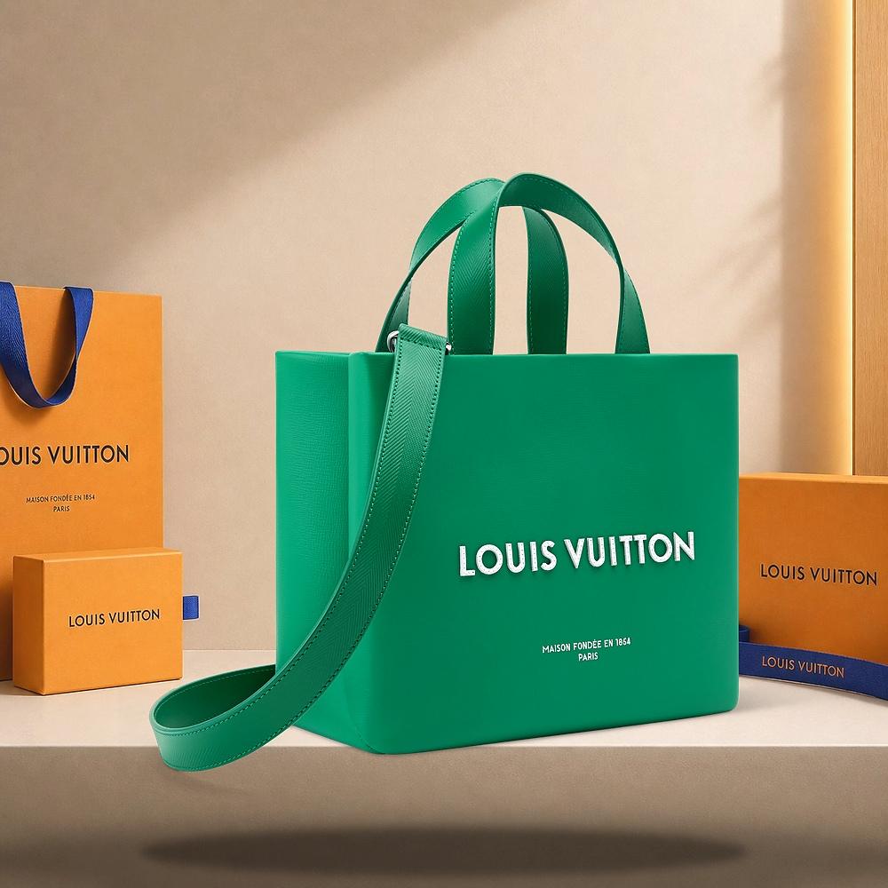 Louis Vuitton Mini Shopper Tote Green Gradient Tote Bag M29280