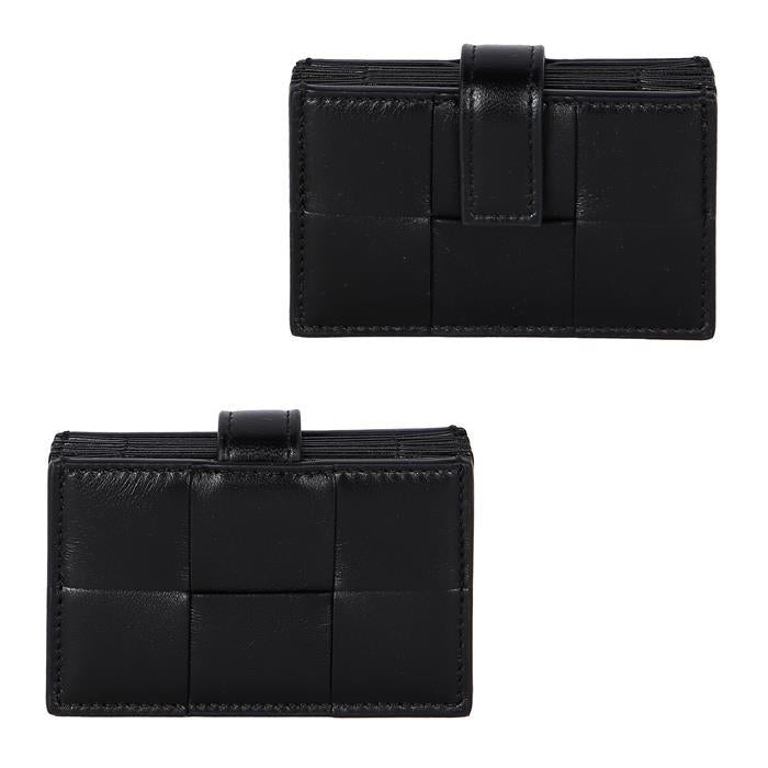 Bottega Veneta Cassette Card Holder Beige Leather