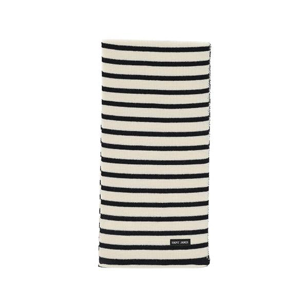 Saint James Ray Stripe Scarf Unisex 1409 ECRU MARINE
