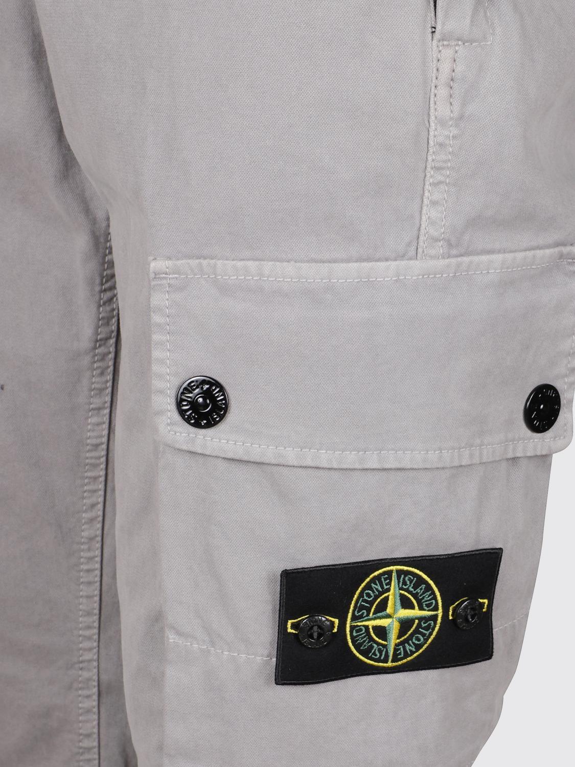 STONE ISLAND Green Cotton Cargo Pants