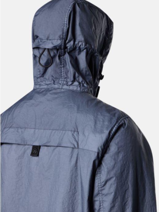STONE ISLAND Avio Blue Nylon Zip Jacket for Men K1S154100093 S0A21 V0024