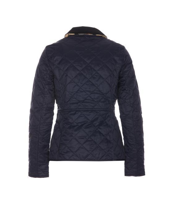 Barbour Deveron Quilted Jacket for Women LQU1012 NY71 NAVY PALE PINK DOM
