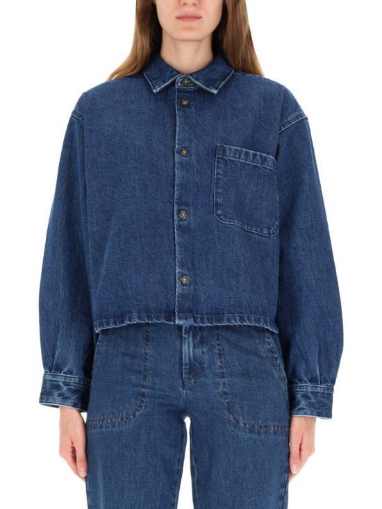 A.P.C. Blue Denim Jacket Women’s COHETF02895IAL BLU DOM