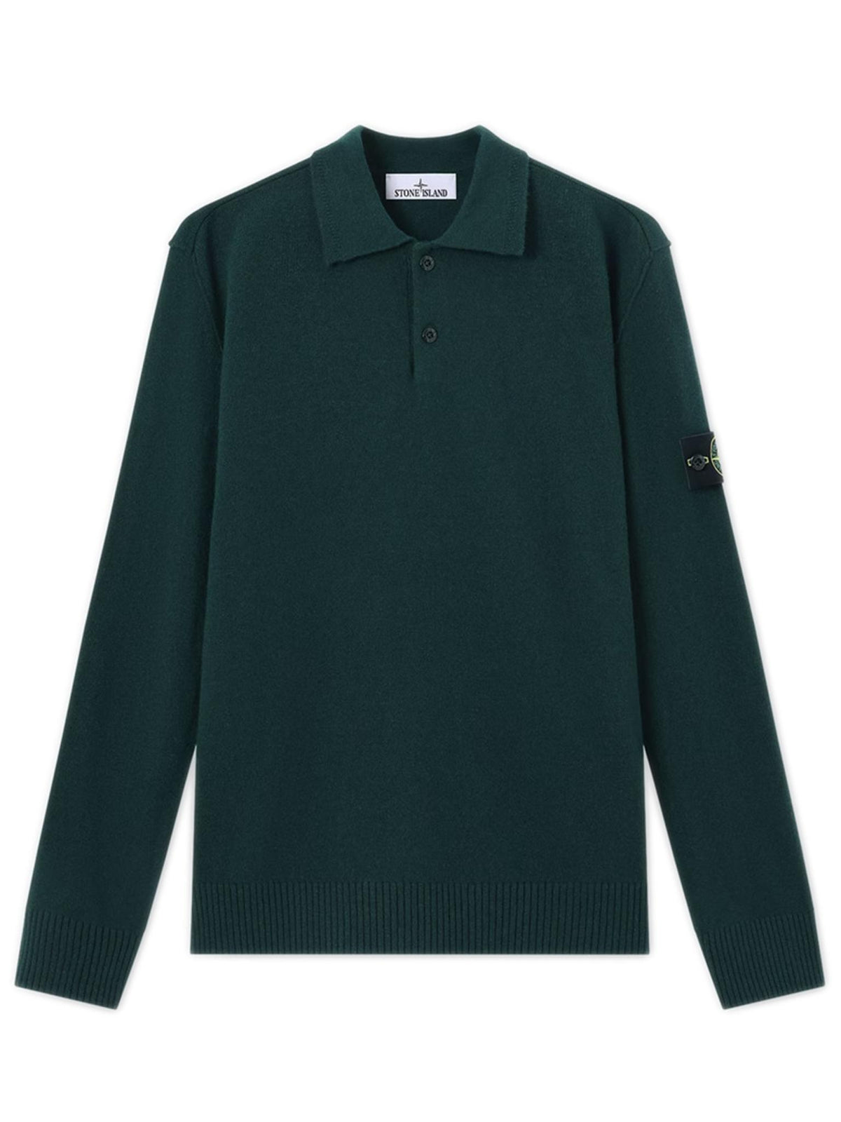 STONE ISLAND Black Wool Turtleneck Knit Sweater for Men