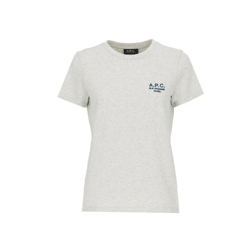 A.P.C. DENISE Embroidered Cotton T-Shirt White Women
