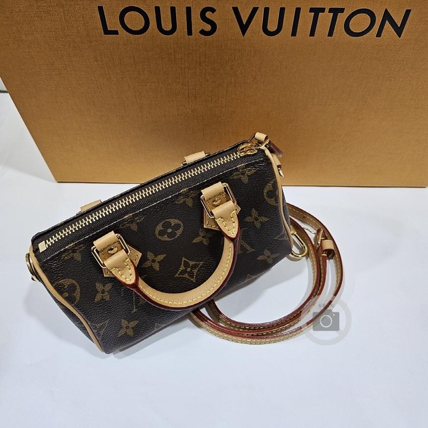 Louis Vuitton Nano Speedy Mini Crossbody Tote Bag for Women