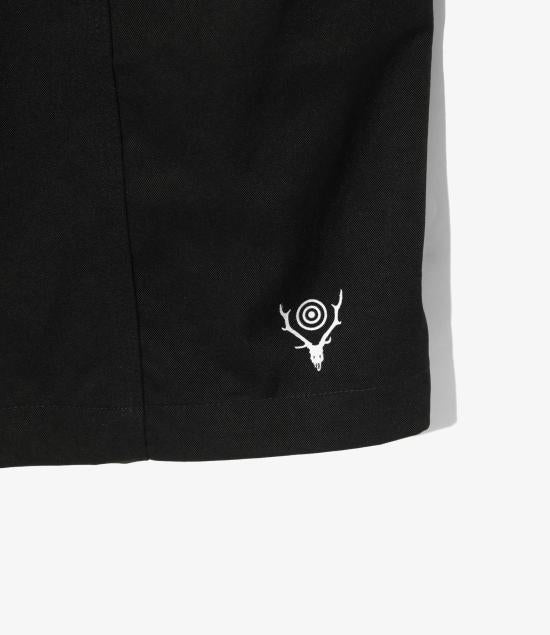 South2 West8 Men’s Cotton Short Pants Shorts QV555B BLACK DOM