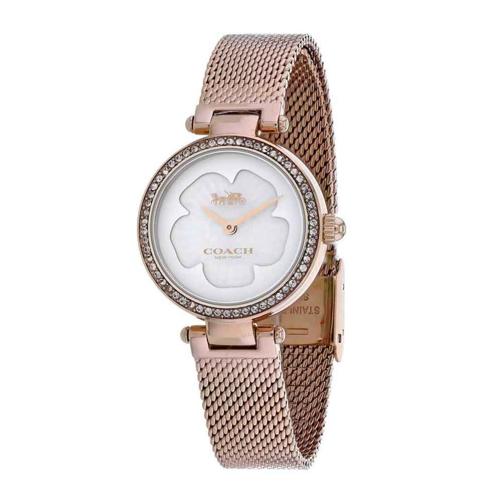 Coach Rose Gold Mesh Stainless Steel Women’s Watch 14503511