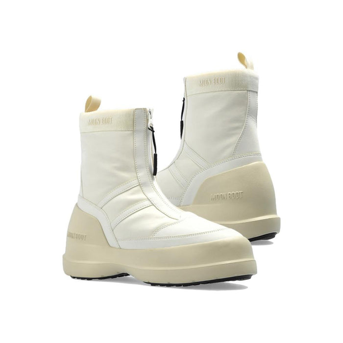 MOON BOOT Luna Zipper Boots Cream Ankle Boots 80D2480010 L002