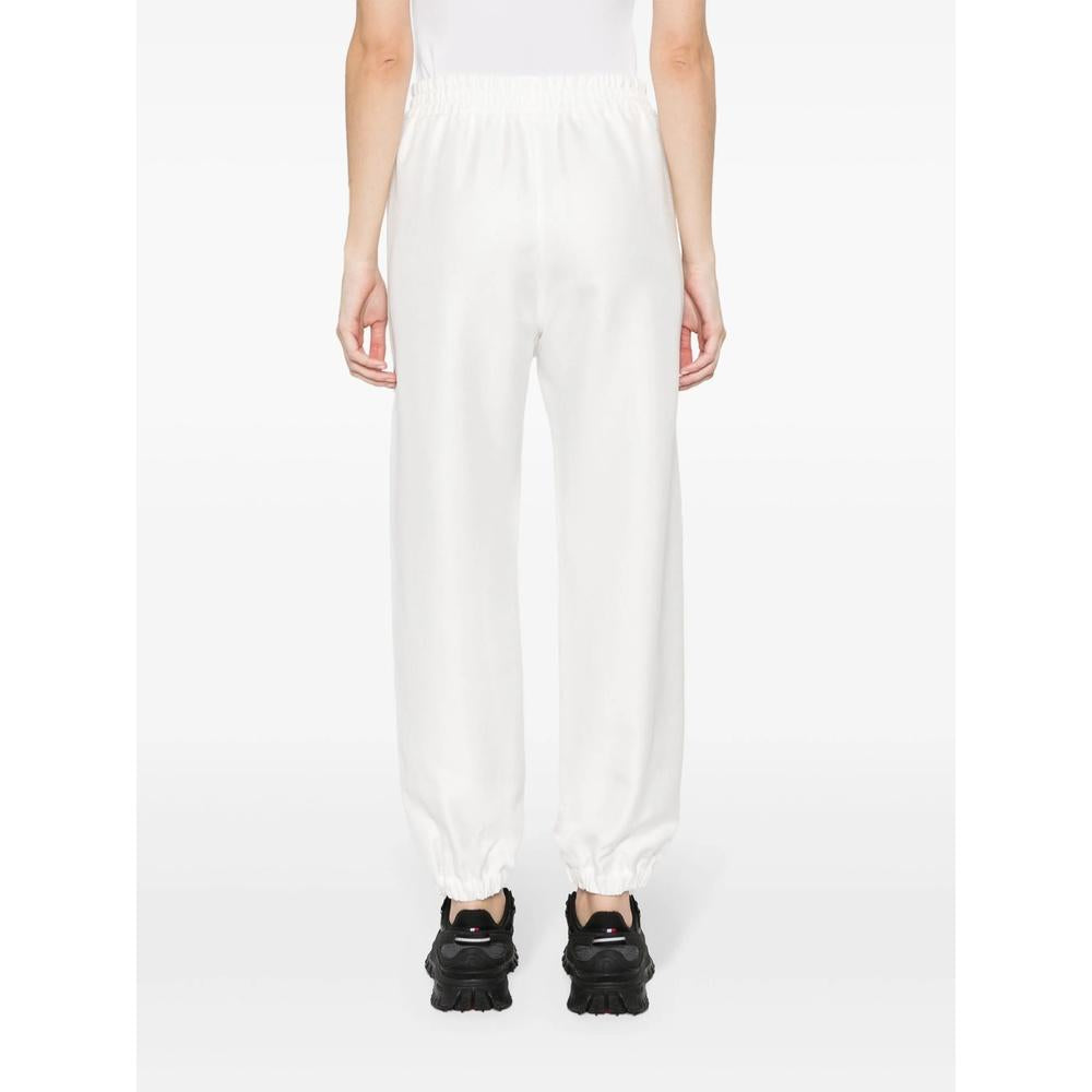 Moncler Logo Trim Jogger Sweatpants Women White